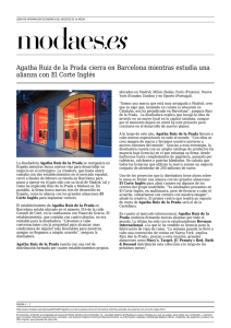 Agatha Ruiz de la Prada cierra en Barcelona mientras estudia una