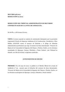 Resolución 61/2012 - Junta de Andalucía