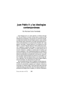 Juan Pablo II y las ideologías contemporáneas