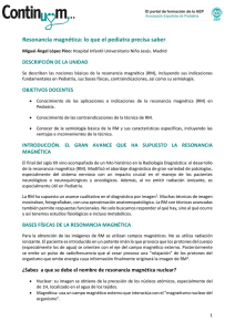 Resonancia magnética: lo que el pediatra precisa saber