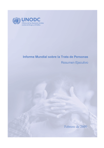 Informe Mundial sobre Trata de Personas