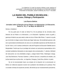 la radio del pueblo en bolivia