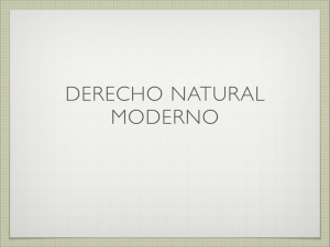 DERECHO NATURAL MODERNO