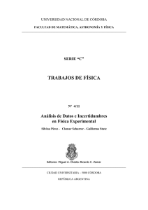 TRABAJOS DE FÍSICA - FaMAF - Universidad Nacional de Córdoba
