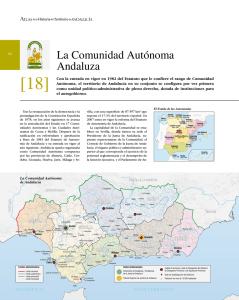 La Comunidad Autónoma Andaluza