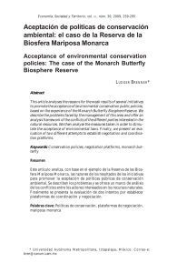 Aceptación de políticas de conservación ambiental: el caso de la