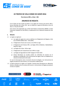 43 TROFEO DE VELA CONDE DE GODÓ 2016 ANUNCIO DE