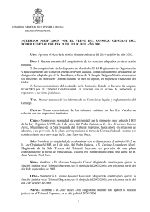 Acuerdos del Pleno de 20 de julio de 2005Abre en