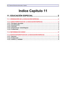 11.1. ordenación de la educación especial