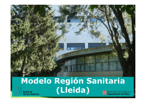 Modelo Región Sanitaria (Lleida)