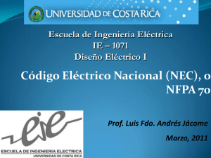 Código Eléctrico Nacional (NEC), o NFPA 70