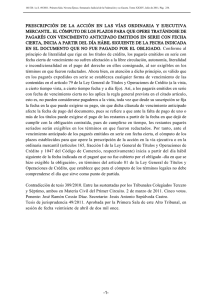 prescripción de la acción en las vías ordinaria y ejecutiva mercantil