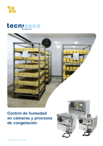 Control de humedad en cámaras y procesos de congelación (754