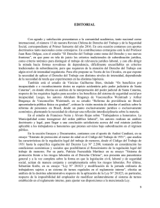 EDITORIAL - Revista Chilena de Derecho del Trabajo y de la
