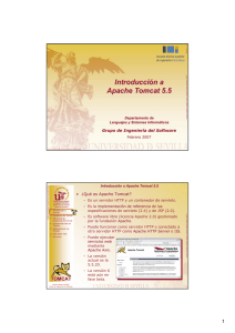 Introducción a Apache Tomcat 5.5 - Departamento de Lenguajes y