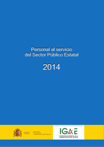 Personal al servicio del Sector Publico Estatal 2014