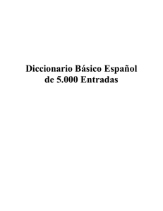 Diccionario Básico Español de 5.000 Entradas