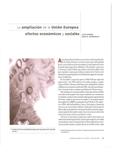 La ampliación de la Unión Europea: efectos económicos y sociales