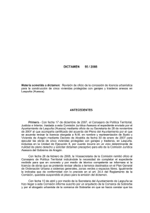 dictamen 55 / 2008 - Gobierno de Aragón