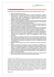 Página 1 de 2 A. OBLIGACIONES DEL/LA BECARIO/A Las