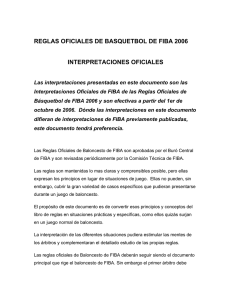 REGLAS OFICIALES DE BASQUETBOL DE FIBA 2004