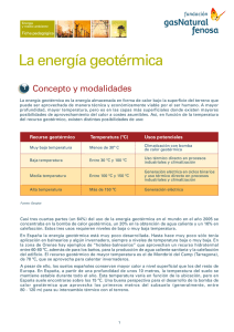 La energía geotérmica
