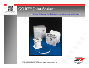 GORE Joint Sealant - Empaquetaduras Gore