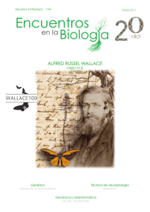 ALFRED RUSSEL WALLACE - Encuentros en la Biología