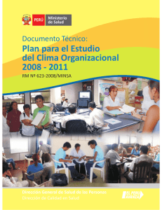 Plan para el Estudio del Clima Organizacional 2008