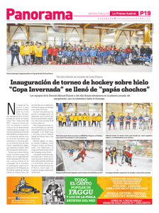 Inauguración de torneo de hockey sobre hielo