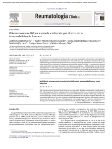 Osteonecrosis multifocal asociada a infección por el virus de la
