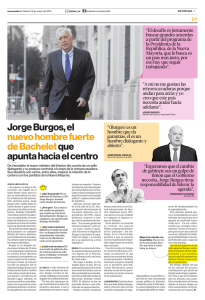 Jorge Burgos, el nuevo hombre fuerte de Bachelet que