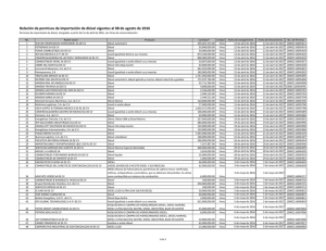 Relación de permisos de importación de diésel vigentes al