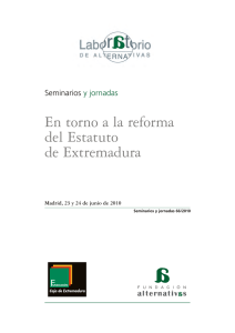 En torno a la reforma del Estatuto de Extremadura