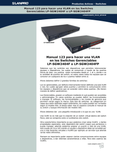 Manual 123 para hacer una VLAN en los Switches