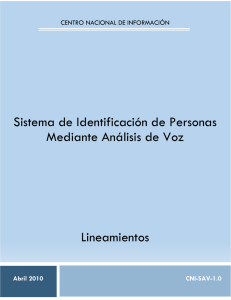 Sistema de Identificación de Personas Mediante Análisis de Voz