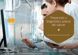Prevención y diagnóstico precoz del cáncer