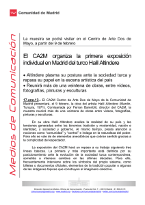 El CA2M organiza la primera exposición individual en Madrid del