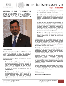 Estimados amigos, Después de tres años como Cónsul de México