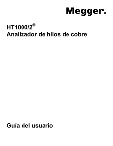 HT1000/2 Analizador de hilos de cobre Guía del