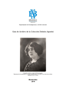 Guía de Archivo de la Colección Delmira Agustini