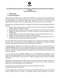 Evaluación Oxfam Sequía en Córdoba Ago 2014