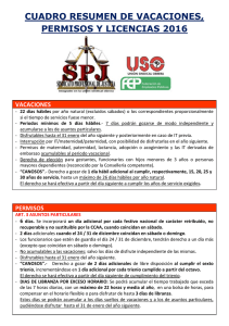 folleto permisos actualizado 2016 - SPJ-USO Galicia