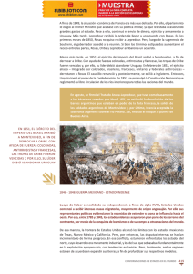 1846 - 1848: Guerra mexicano – estadounidense