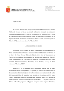Acuerdo 38-2014 de 14 de agosto para publicar