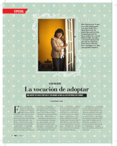 Elisa Palacios, La vocación de adoptar, Revista Viu, El Comercio
