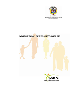 informe final de requisitos del iss - Ministerio de Salud y Protección