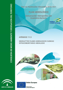 Apéndice 11.5 Newsletter planes hidrológicos cuencas