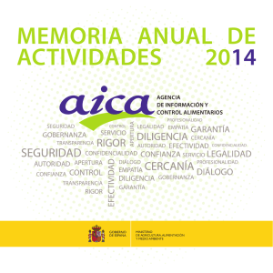 memoria anual de actividades 2014