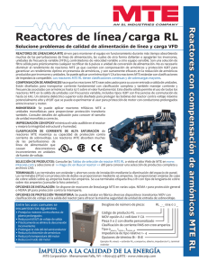 Reactores de línea/carga RL